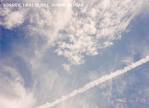 Bossier, LA chemtrails