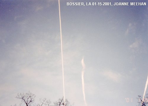 Bossier, LA chemtrails