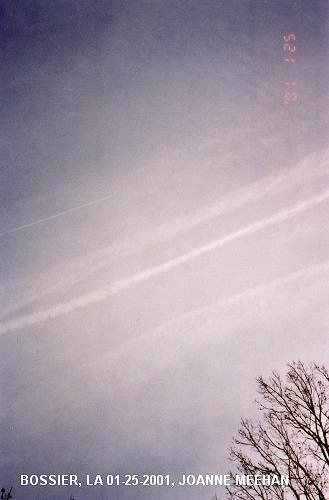 Bossier, LA chemtrails