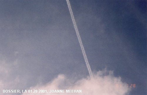 Bossier, LA chemtrails