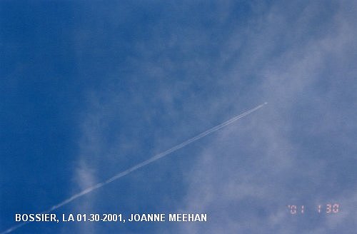 Bossier, LA chemtrails