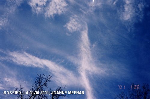 Bossier, LA chemtrails