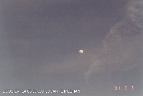 Sprayings over Bossier, LA on 03-05-2001