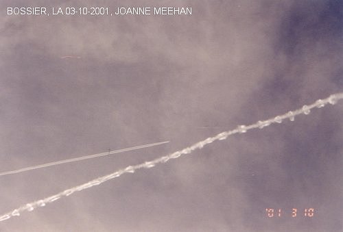 Sprayings over Bossier, LA on 03-10-2001