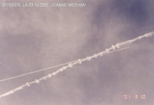 Sprayings over Bossier, LA on 03-10-2001