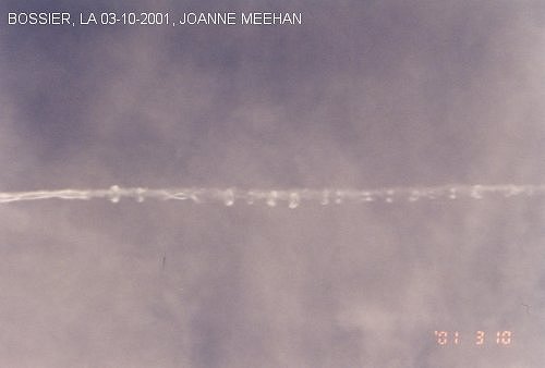 Sprayings over Bossier, LA on 03-10-2001