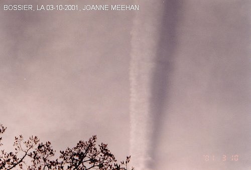 Sprayings over Bossier, LA on 03-10-2001