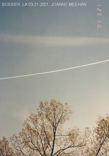 Sprayings over Bossier, LA on 03-21-2001