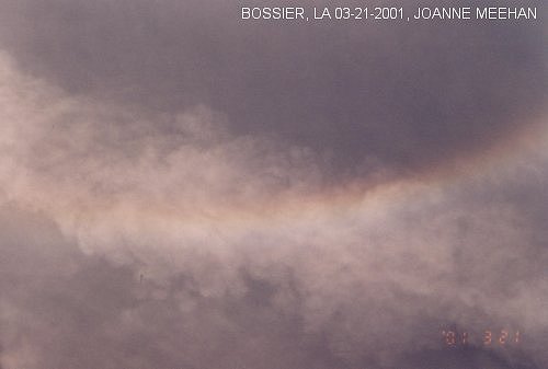 Sprayings over Bossier, LA on 03-21-2001