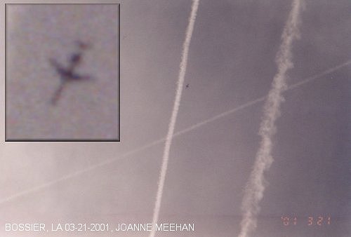 Sprayings over Bossier, LA on 03-21-2001
