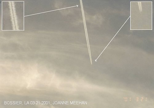 Sprayings over Bossier, LA on 03-21-2001
