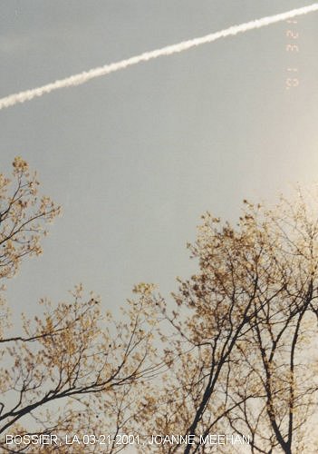 Sprayings over Bossier, LA on 03-21-2001