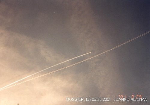 Sprayings over Bossier, LA on 03-25-2001