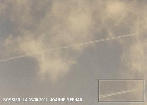 Sprayings over Bossier, LA on 03-30-2001