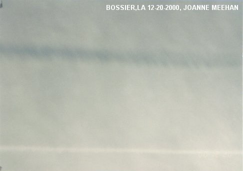 Chemtrails over Bossier, LA on 12-20-2000