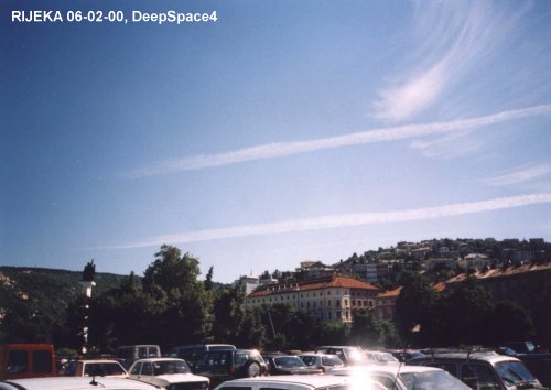 Chemtrails over Rijeka, Croatia on 06-02-00