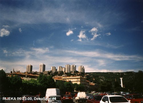 Chemtrails over Rijeka Croatia on 06-23-00