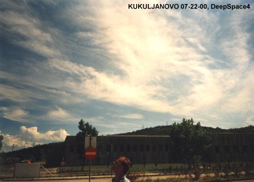 Chemtrails over Kukuljanovo, Rijeka, Croatia on 07-22-2000