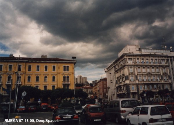 Chemtrails over Rijeka, Croatia on 07-18-2000