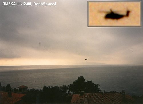 Chemtrail sprayings over Rijeka, Croatia, on 11-12-2000
