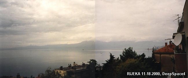 Chemtrail sprayings over Rijeka, Croatia, on 11-18-2000
