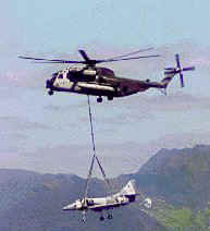 US Marines heavy lift CH-53E Super Stallion helicopter