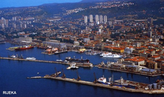 Town of Rijeka, view to the town center and to the north